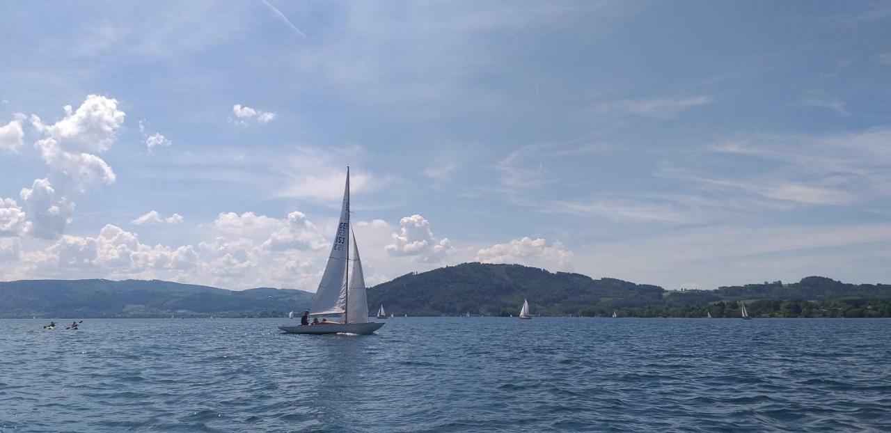 Ferienwohnungen Zum Attersee Lenzing Exterior foto